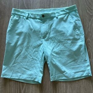 Greg Norman Collection Light Blue Flat Front Shorts